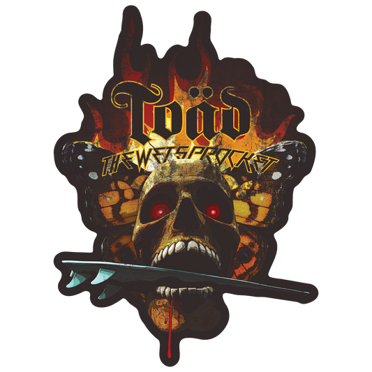 Surf Skull Sticker